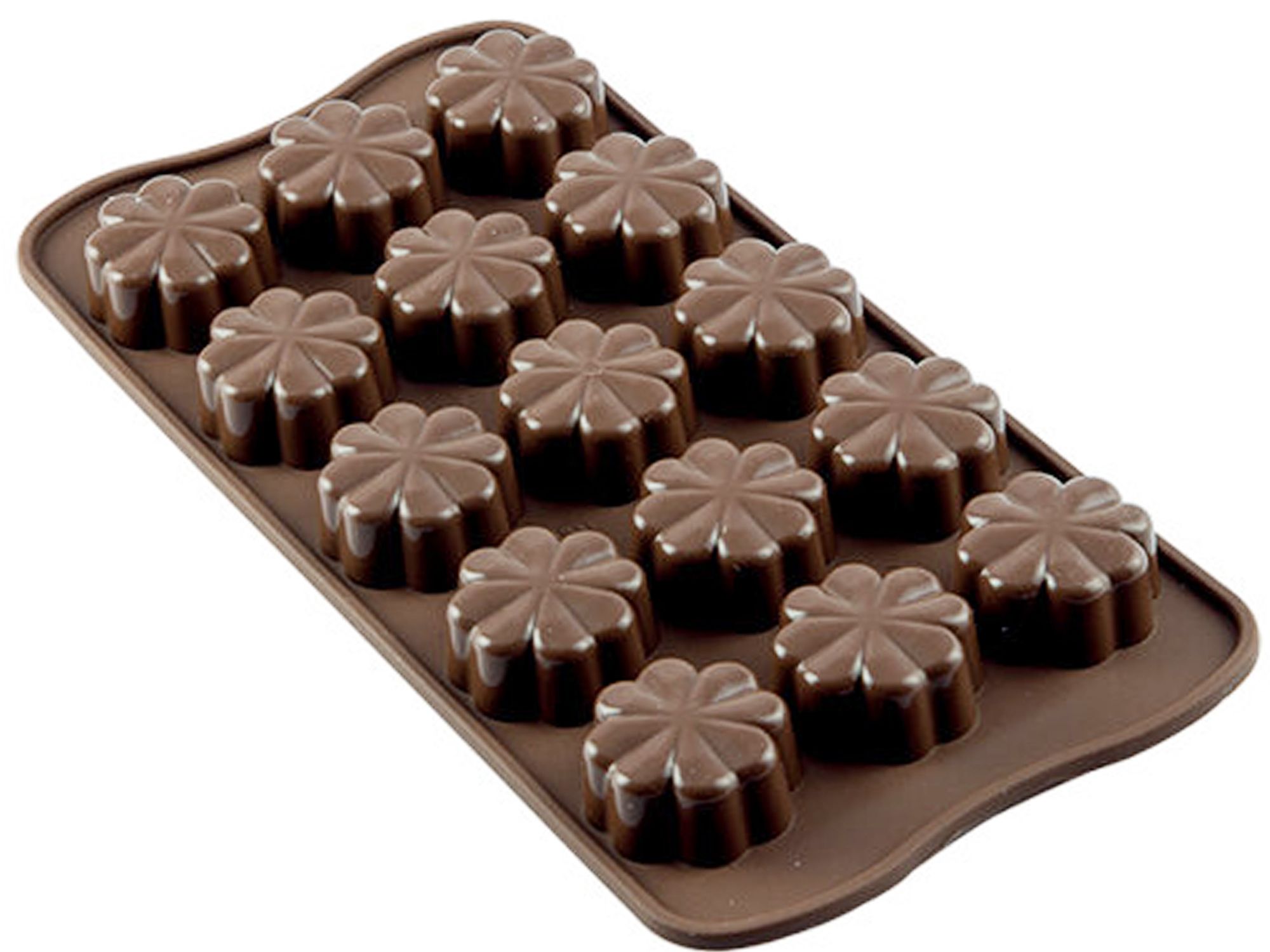 Silikon-Schokoladenform Kleeblatt